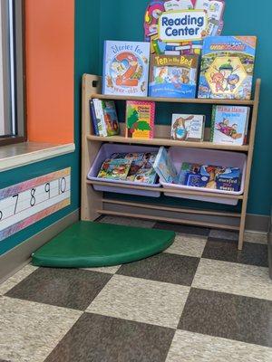 Toddler book nook