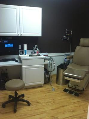 Exam Rooms complete with in room tv's while you wait