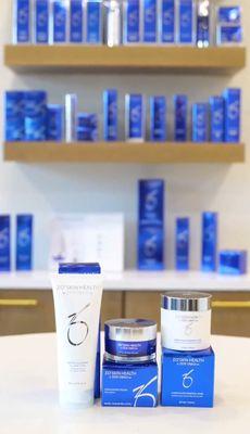 Display of our excellent skin products offered at Rajeunir Medical