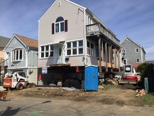 Millford house raising/new foundation