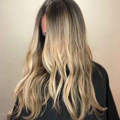 Beige tones Balayage by Shlomi Mor