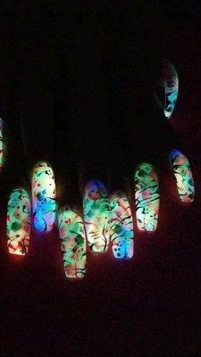 Glow in the dark acrylics