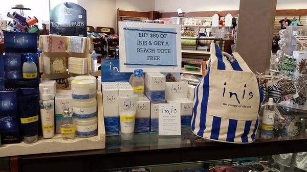 Inis perfume display.