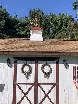 Storage building with Cupola.