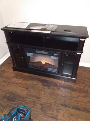 Fire place T.V stand furniture assembly