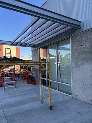 Starbucks  -  Metal Sunshades - Burbank, Ca.