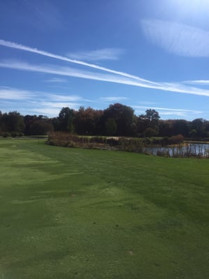 Fall golf rocks