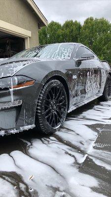 Exterior detail on a 2020 mustang