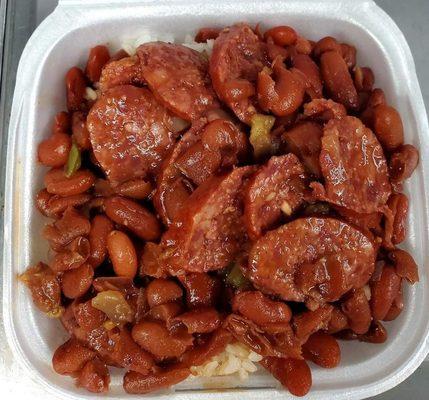 Red beans and rice bowl