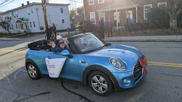 Christmas parade 2021, Maynard, MA