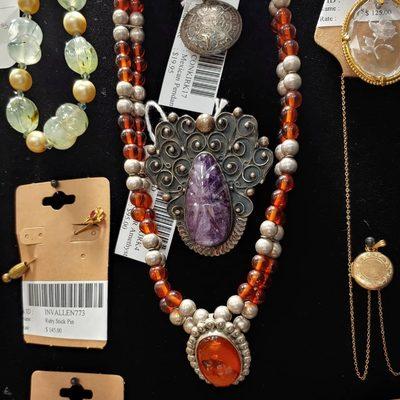 Vintage, antique and modern jewelry.