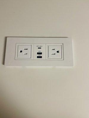 Outlet with USB's