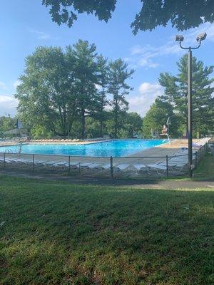 Main pool after the rain stopped!