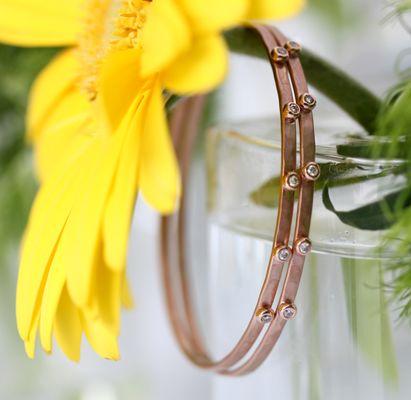 rose gold hoops