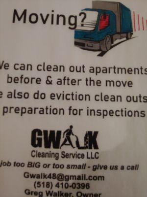 gwalk cleaning service LLC. DETAIL AND GENERAL CLEANING