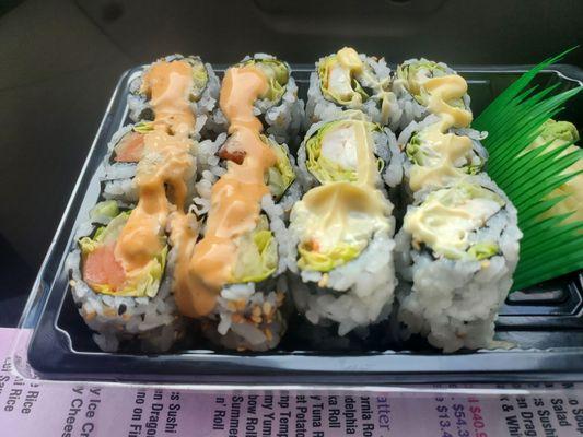 Maki Roll Special choose 2: Boston and New York roll