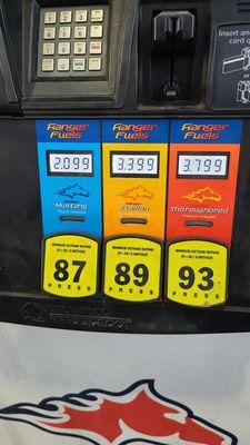 Prices on the Gas Pump  11-29-2022