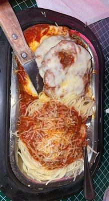 Chicken Spaghetti Parmesan