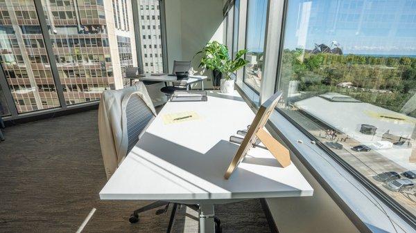 Elegant Private Office at CWP With a View Facing Millennial Park