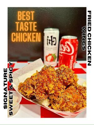 Korean sweet spicy fried chicken