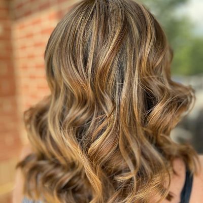 Combo 3D Balayage and different foliage techniques