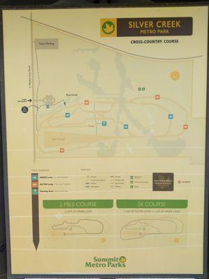 Map of this park and how to run the CC course