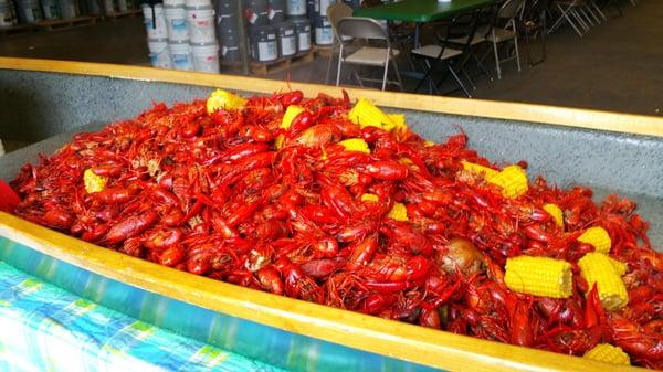 Crawfish boil at Sherwin-Williams