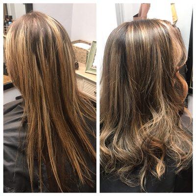 Shadow root Carmel ombré