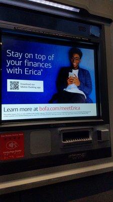 Bank of America has a new teller named Erica