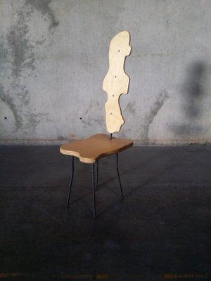 Plywood and rebar chair