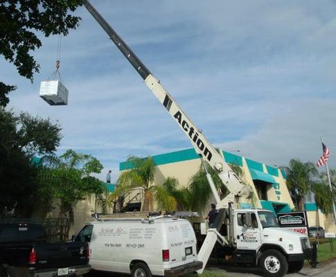 Roof top package unit air conditioning replacement.