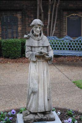 St. Francis De Assi in the memorial garden.