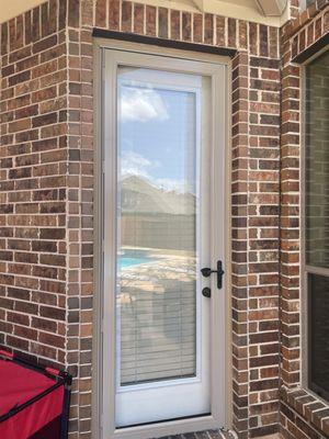 Back door and storm door installation