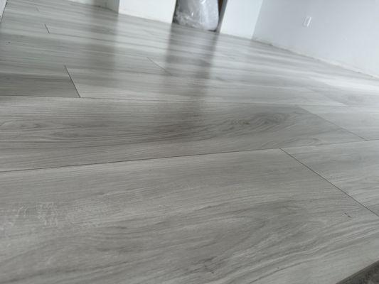 One of many of our finish floor installations