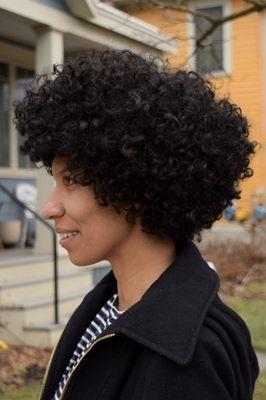 Short curly hair DevaCut