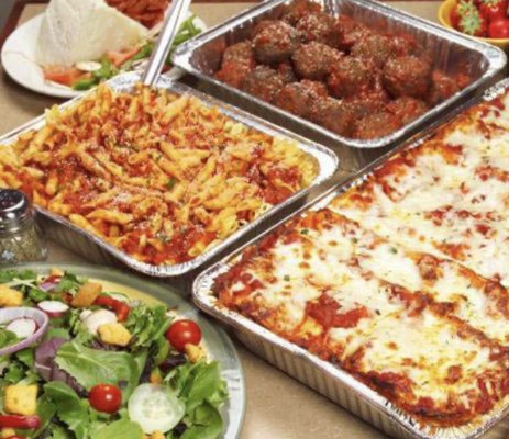 Lasagna ,meatballs and our salad