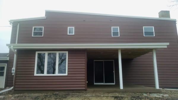 Vinyl Siding, Custom bent Aluminum Fascia, and door wraps
 
 DePere, Wisconsin