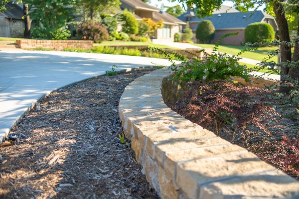 Another beautiful chopped stone finished in Edmond!