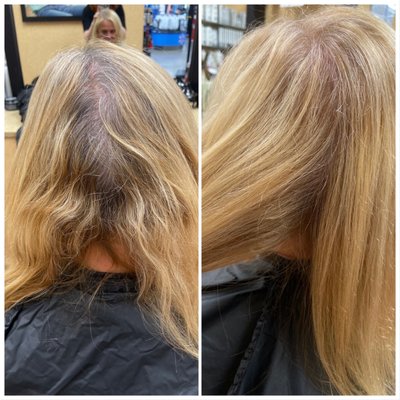 Grey coverage before and after