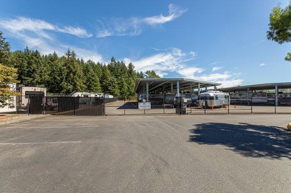 Fully fenced and lit RV and Boat Storage in Maple Valley, WA