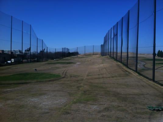 Top deck of driving range