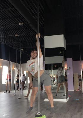 Me pretending to be a sexy stripper