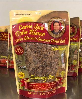 1 Lb. Bag Of Carne Seca Dona Blanca / Gourmet Dried beef  Visit website www.carnesecadb.com