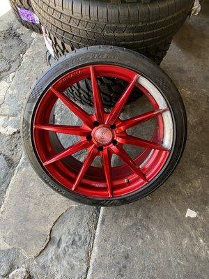 Repaired wheel