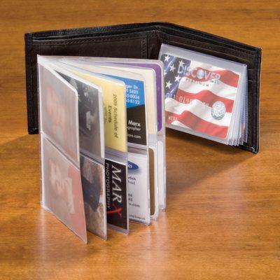 In Stock by Request. Wallet Inserts, also known as picture windows and credit card holders. We have hipster, cardex, trifolds and checkbook.