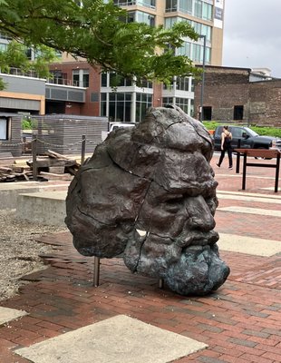 Frederick Douglass sculpture.