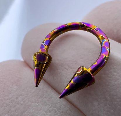 Anodized horseshoe