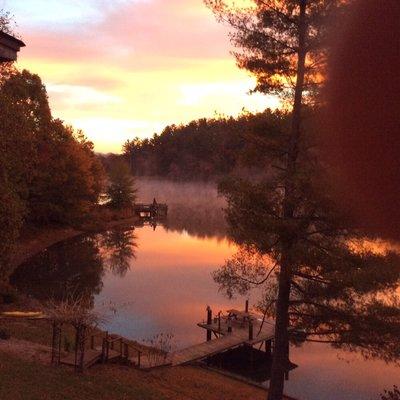 View from The cabin porch.