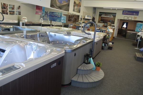 Over 14 Spas On Display In Our Point Pleasant Showroom!