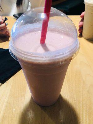 A classic strawberry shake!